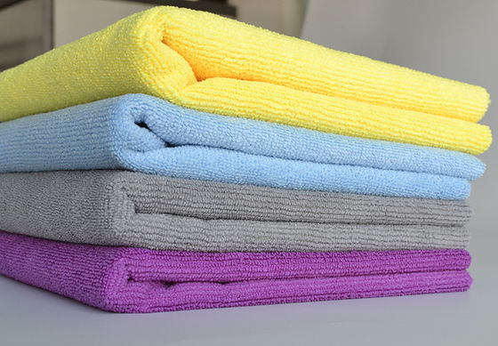 500gsm Super Soft Absorbent Microfiber Wash Cloth Car Cleaning Long And Short Pile