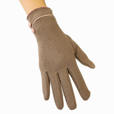 Custom Embroidery Winter Warm Gloves Mittens Thermal Thick Touchscreen For Women