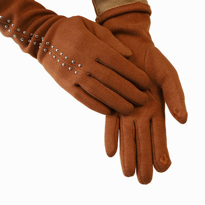 Bulk Luxury Full Finger Winter Warm Gloves Rivet Texting Touch Screen