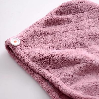 Fast Dry Microfiber Head Towel Anti Frizz Hair Turban Pink Blue