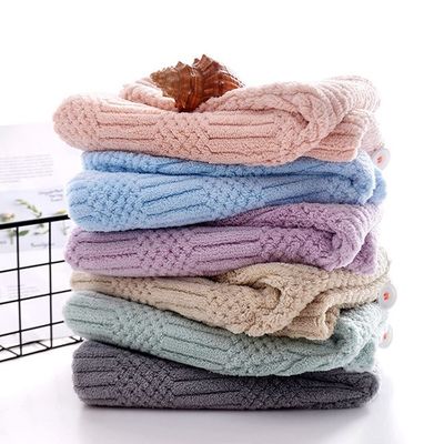 Waffle Microfibre Towel Turban For Drying Hair 80% Polyester 20% Polyamide