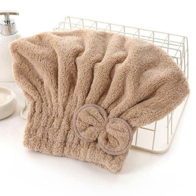 OEM Colored Super Absorbent Hair Towel Microfibre Head Towel After Shower