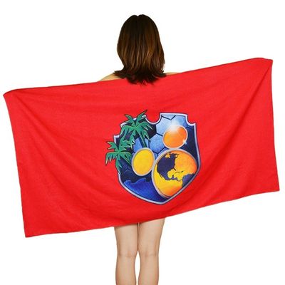 Sand Free 70x140cm Microfiber Beach Towel With Logo Custom Print