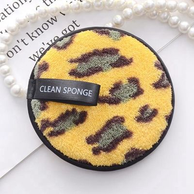 Leopard Print Washable Makeup Remover Pads Reusable Face Cleansing Pads
