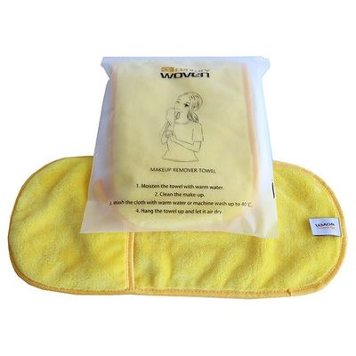 Polyester 18x40cm Microfiber Makeup Remover Towel Soft Face Washing