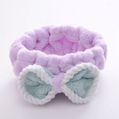 Custom Design 300gsm Microfiber Spa Headband For Cosmetic Beauty Washing Face