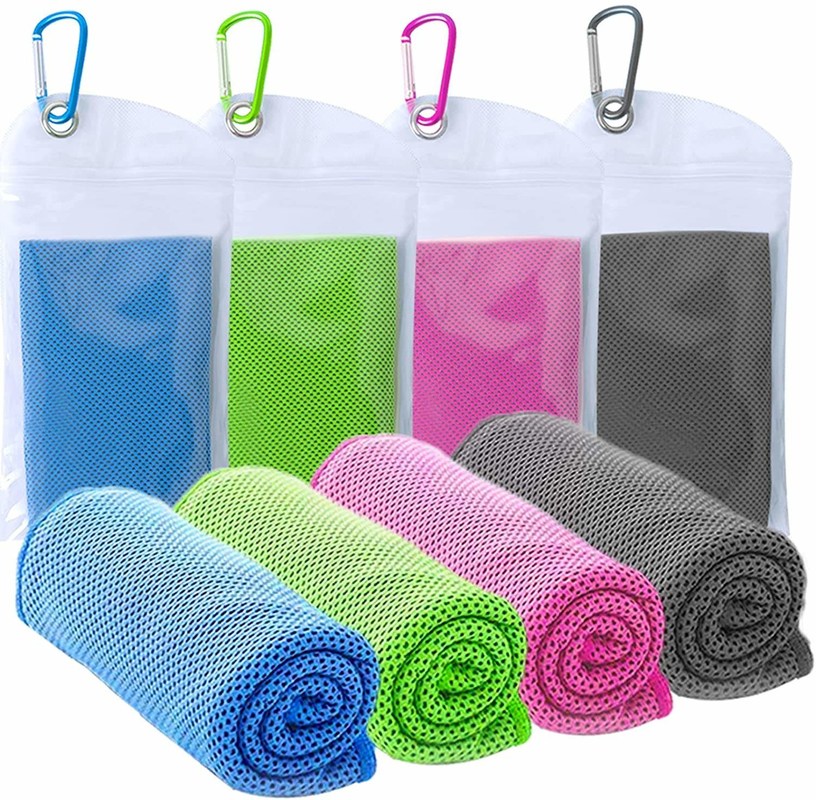 Quick Dry 12x40'' Microfiber Sport Towel Custom Logo Instant Cool
