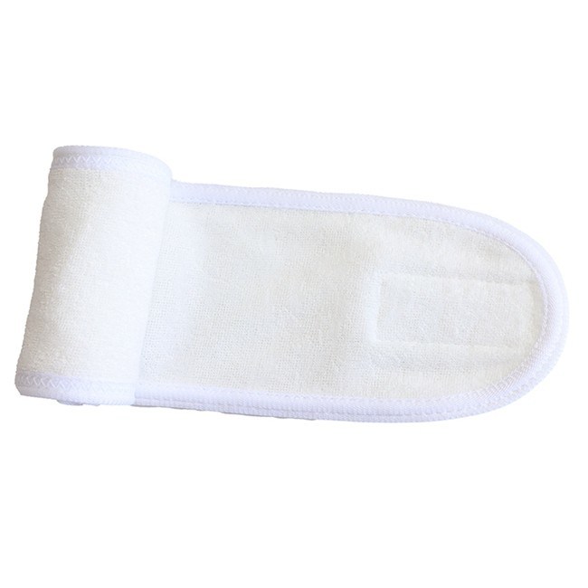 Pure Color Terry Cloth Face Cleansing Headband For Fitness 9x62cm