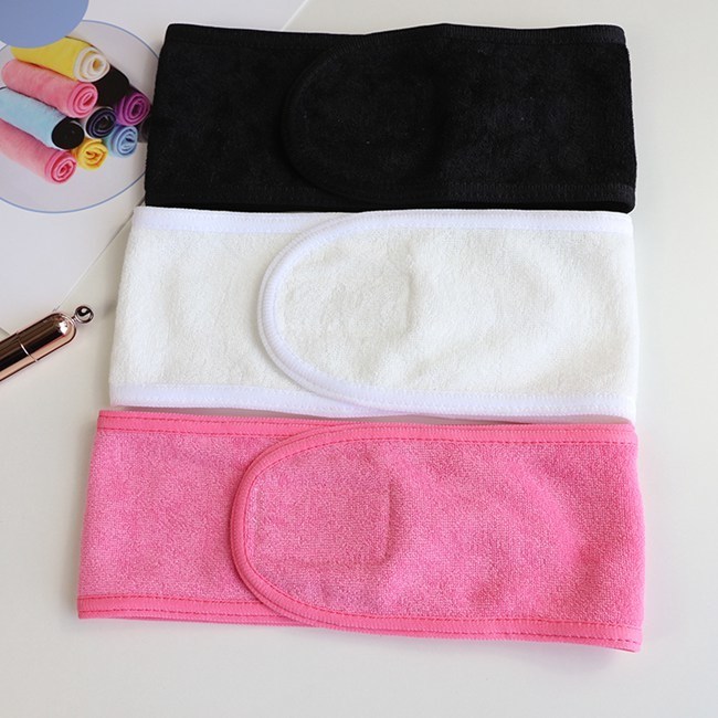 Lint Free Pliable Face Wash Head Band Terry Cloth Headband Spa